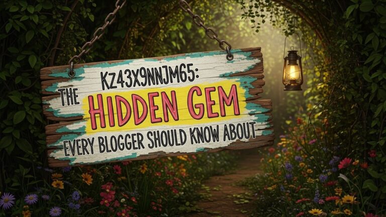 kz43x9nnjm65: The Hidden Gem Every Blogger Should Know About