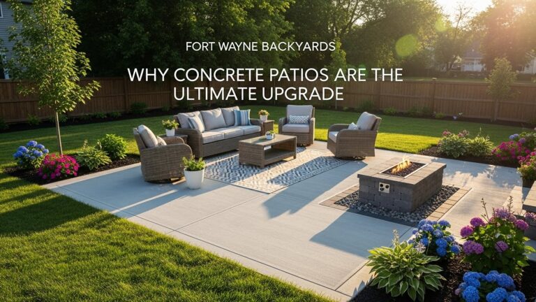Fort Wayne Backyards: Why Concrete Patios Are the Ultimate Upgrade